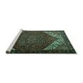 thumbnail image 2 of Ahgly Company Machine Washable Indoor Round Persian Turquoise Blue Traditional Area Rugs, 8' Round, 2 of 4