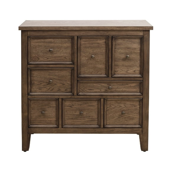 Eclectic Apothecary Style 8 Drawer Hall Chest