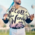thumbnail image 6 of Balery Not All Those Who Wander Are Lost Baseball Jersey for Men Casual Button Down Shirts Short Sleeve Active Team Sports Uniform-Small, 6 of 9