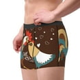 thumbnail image 3 of Wukai Rooster And Chicken Print Men’s Underwear Breathable Boxer Briefs,&nbsp;Moisture Wicking & Breathable-Large, 3 of 7