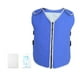 thumbnail image 1 of Chaleco refrescante cómodo con tira reflectante y cremallera para pesca, para hombres y mujeres. Azul, 1 of 6