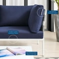 thumbnail image 5 of Modway Harmony Sunbrella® Outdoor Patio Aluminum Loveseat in Gray Navy, 5 of 6