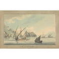 thumbnail image 3 of John Thomas Serres 14x11 Black Modern Framed Museum Art Print Titled - Shipping off the Coast at Amalfi (1791), 3 of 5