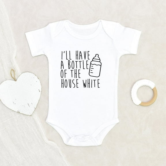 Funny Baby Onesie Funny Baby Clothes I'll Have A Bottle Of The House White Baby Onesie Breastfeeding Baby Onesie Unisex Baby Onesie