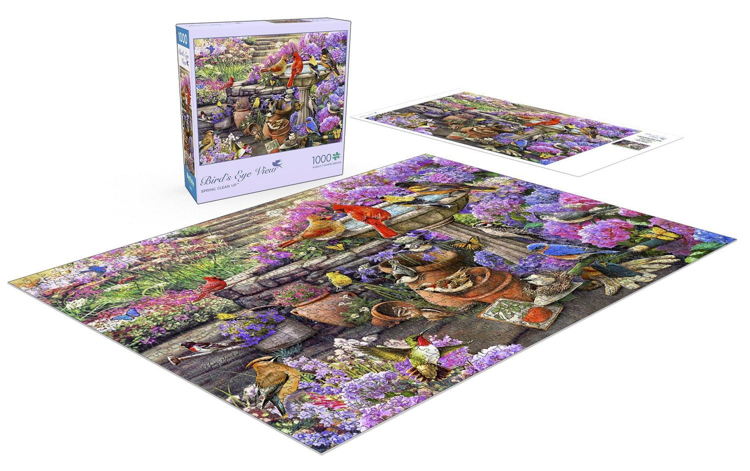 Buffalo Games Bird's Eye View Spring Clean Up 1000 Piece Jigsaw Puzzle