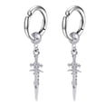 thumbnail image 1 of Pendientes de Acero inoxidable perfecl Clip de oreja plata 2 piezas, 1 of 7