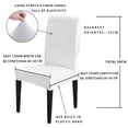 thumbnail image 6 of Sky Blue Stripe Dining Chair Covers Set of 6, Modern Minimalist Classic Blue Stripe Lines Art Chair Covers for Dining Room Removable Seat Protectors Slipcovers for Home Party Wedding Banquet, 6 of 9