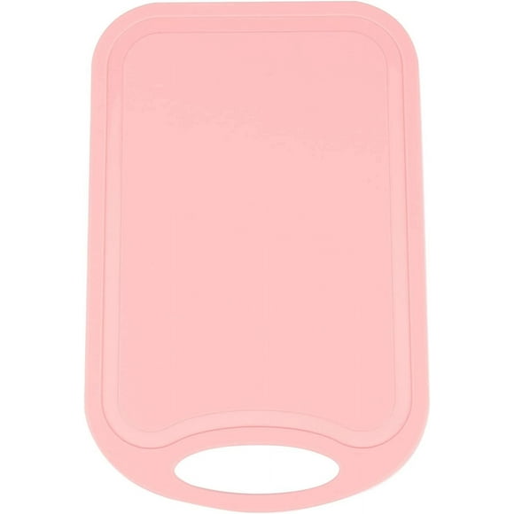 Plastic Chopping Block Meat Vegetable Cutting Board Non- Anti Overflow With Hang Hole Chopping Board Pink