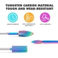 thumbnail image 2 of Kit de taladro eléctrico para uñas, 10 Uds., limas de uñas eléctricas de carburo de tungsteno de 3/32 ", uso en salón en casa, juegos de brocas para uñas, 2 of 5