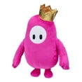 thumbnail image 2 of Fall Guys Original Pink Bean Skin Official Collectable 8" Cuddly Deluxe Plush Toy featuring a Gold Crown Series 1, Toys for Kids, Ages 13+, 2 of 4