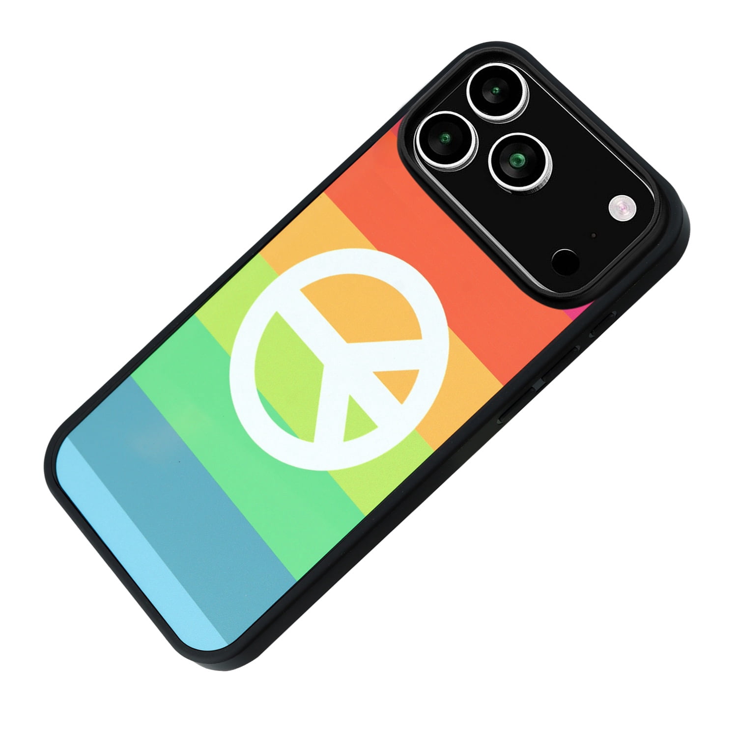 Scratch Resistant Aluminum Plate Case for iPhone 17 Pro - Peace