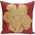 thumbnail image 2 of Simply Daisy 16" x 16" Polyester Outdoor Pillow, Yellow on Red, 2 of 2