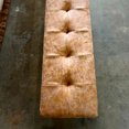 thumbnail image 5 of Heavenly Collection Tan Distressed Leather Bench, Rustic Farmhouse Style, Ideal for Entryway or Bedroom, 5 of 5