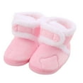 thumbnail image 2 of Dpytoraw Baby Shoes Fashion Flat Warm Cotton Boots Bag Soft Sole Toddler Booties Size 0-6 Months, 2 of 5