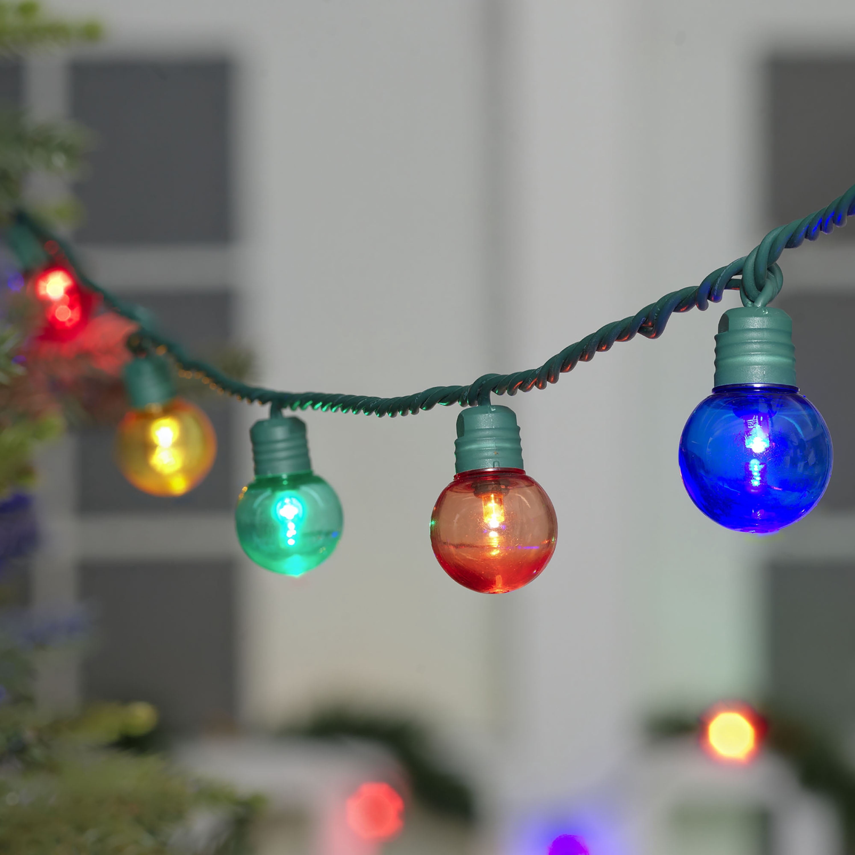 Holiday Time 100-Count LED G30 Christmas String Lights, Multicolor photo 2