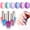6pcs Ombre Nail Polish Sets, variant on SAVILAND 6pcs Ombre Nail Polish Sets: Charm Pink Blue Gold Purple Ombre Summer Fingernail Polish Colors Air Quick Dry Nail Polish Plant-base Castor Oil Natural Nail Polish Kit