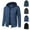 #027 Navy, variant on Men’s Full Zip Jacket Lightweight Athletic Track Coat Casual Outerwear, Dark Gray,XL