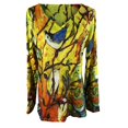 thumbnail image 4 of Pompotops T-shirt à Manches Longues Décontracté Mode Automne Col en V Imprimé pour Femmes, 4 of 4
