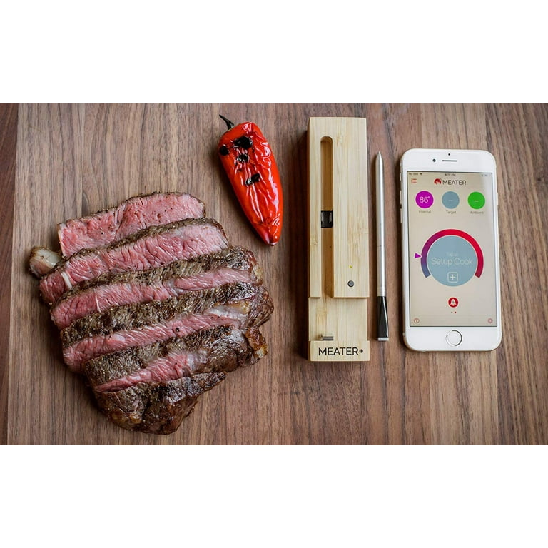 Meater 33ft Long Range Smart Meat Thermometer for Oven Kitchen BBQ Smoker  Rotisserie, HogoR Glove 