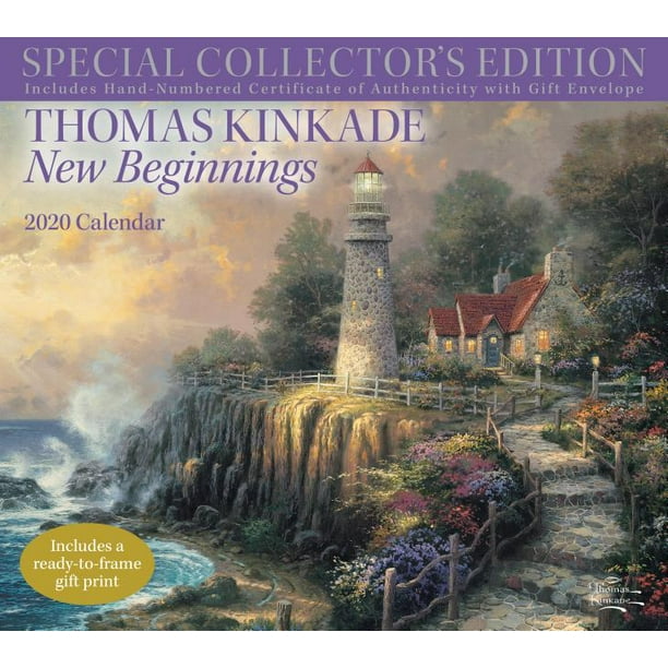 Thomas Kinkade Special Collector's Edition 2020 Deluxe Wall Calendar