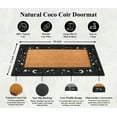 thumbnail image 3 of A1 Home Collections 38"×23" Natural Coir & Rubber Doormat - Decorative Welcome Design, Heavy Duty Coconut Fiber Entry Mat with Non-Slip Backing - Anti-Shed Treated, Low Profile Outdoor Front Door Mat, 3 of 6