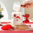 thumbnail image 5 of NWOKYZGH Christmas Mug Ceramic Merry Christmas Tree Mug with Spoon and Lid Festive Xmas Gift Cup for Hot Chocolate Coffee Eggnog, Microwave and Dishwasher Safe, 5 of 6
