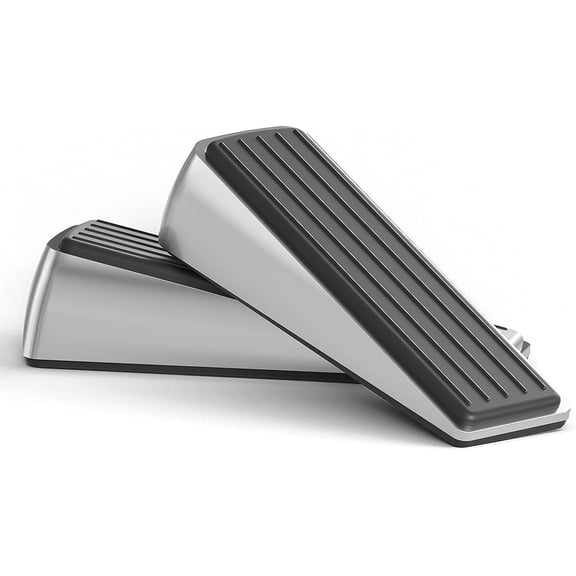 Januofit 2 Packs Door Stoppers for Bottom, Rubber Wedge, Heavy Duty Doorstop for Inside, Rubber, Floor, Wedge Garage Classroom Stopper for Carpet, Door Holder