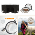 thumbnail image 5 of JanflyHome  Cat Litter Box Enclosure Furniture with 2 Silicone Food Bowls, Black, 5 of 9