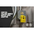 thumbnail image 2 of Coleman Cable 14650013-6 Yellow 15A 120V Surge Protector GFCI Portable Plug, 2 of 8