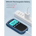 thumbnail image 3 of AM FM Walkman Radio:900mAh Rechargeable Portable Transistor Pocket Radio with Best Reception Digital Tuning, LCD Screen,Stereo Earphone Jack, Sleep Timer and Alarm Clock for Jogging,Walking Blue, 3 of 7