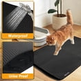 thumbnail image 6 of ZALALOVA Cat Litter Mat Extra Large XL 48" x 36" Trapping Mat for Cat Litter Box Matt for Floor-2 Layer Rug for Pet Kitty Box-Waterproof Urine Proof,Non-Slip (Black), 6 of 6