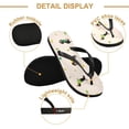 thumbnail image 3 of Cute Dogs Dachshunds Flip Flop Casual Non-slip Thong Sandals for Women Men Beach Summer Slippers, XS Indoor Outdoor, 3 of 7