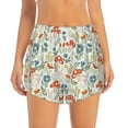 thumbnail image 2 of Pofeuu Garden Of Little Bunnies Print Women's Athletic Shorts Running Workout Shorts Tummy Control Quick Dry Gym Shorts with Pockets Double layer sports shorts-Medium, 2 of 7