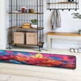thumbnail image 5 of SKYSONIC 2X6 Feet Autumn Colorful Leaves Runner Rug with Rubber Backing, Hello Fall Non Slip Entryway Rug Runner Washable Soft Area Rug Carpet for Hallway Bedroom Kitchen Decor, 5 of 6