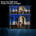 thumbnail image 6 of Halloween Moon Tree Kitchen Curtains Window Curtains and Valances Set 36 Inch, Pumpkin Witch Horror Night Short Tier Curtain for Kitchen, Spooky Small Kitchen Decor, 6 of 6