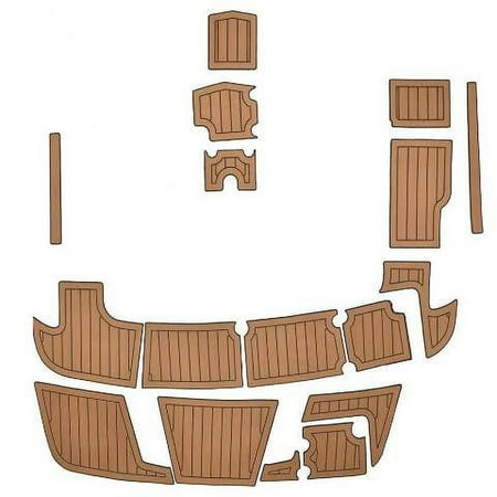 Larson Boat Non-Skid Deck Mats 8138161 | LXH 210 I/O Camel (17 PC)