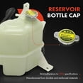 thumbnail image 4 of A-Premium Engine Coolant Overflow Recovery Expansion Tank with Cap Compatible with Nissan Frontier 2005-2007 2.5L 4.0L, Pathfinder 2005-2007 4.0L, Xterra 2005-2007 4.0L, Replace for# 21710EA000, 4 of 8