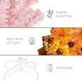 thumbnail image 3 of Resenkos 6FT Tall Prelit Artificial Christmas Tree with Realistic Branches, 250 Warm White LED Lights & 1000 Tips, Pink, 3 of 7
