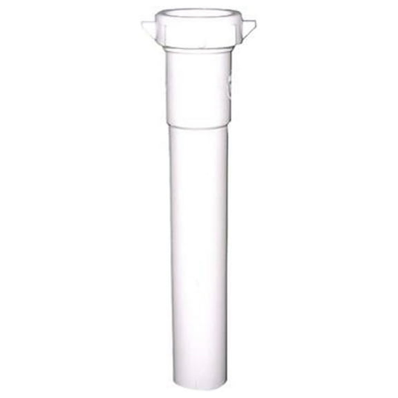 Larsen 03-4343 Lavatory Drain Extension, White PVC, 1-1/4-In. Tube x 8-In. - Quantity 6