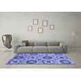 thumbnail image 3 of Ahgly Company Indoor Rectangle Abstract Blue Modern Area Rugs, 2' x 4', 3 of 4