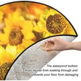 thumbnail image 3 of Sunflowers Autumn Season Christmas Tree Mats Waterproof Tree Skirt, Fall Leaf Xmas Tree Stand Tray Mat Floor Protector Pad for Holiday Party Decoration, 28.3", 3 of 6