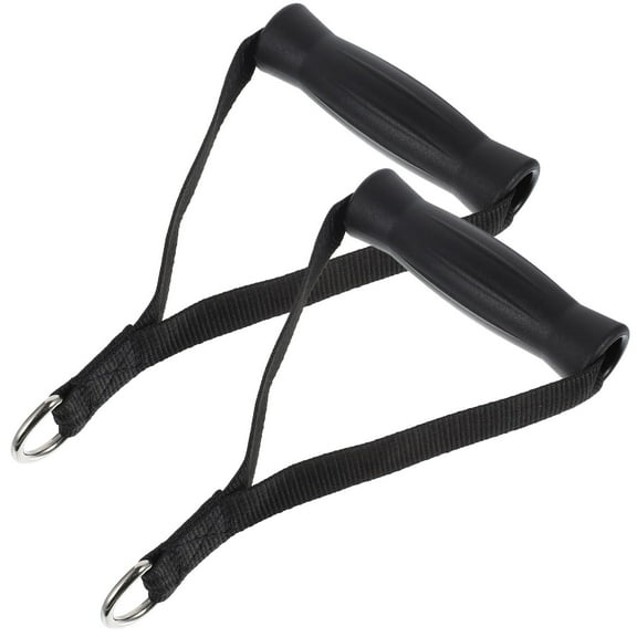 Worgeous Gym Hand Straps Black 2Pcs 8.25X5.31X1.38in