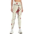 thumbnail image 3 of Snow Gift Sock Christmas Pattern High Waisted Leggings for Women Regular & Plus - No See Through Tummy Control Cycling Workout Yoga Pants without Pockets L, 3 of 6