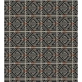 thumbnail image 3 of Azulejo Duvet Cover Set, Abstract Ceramic Tiles Like Motif Geometric Aztec Ethnic Influences, Decorative 3 Piece Bedding Set with 2 Pillow Shams, King Size, Charcoal Grey Rust Dust, by Ambesonne, 3 of 3