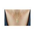 thumbnail image 3 of Silver Chain Necklace for Women – 14K Gold Plated Silver Necklace with Sparkling Genuine 3.50 CTW Green Amethyst – Chic, Stunning Silver Statement Necklace Gifts by JewelersClub, 3 of 4