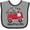 Heather and Black, variant on Inktastic It's My 1st Valentine's Day Fire Truck Boys or Girls Baby Bib