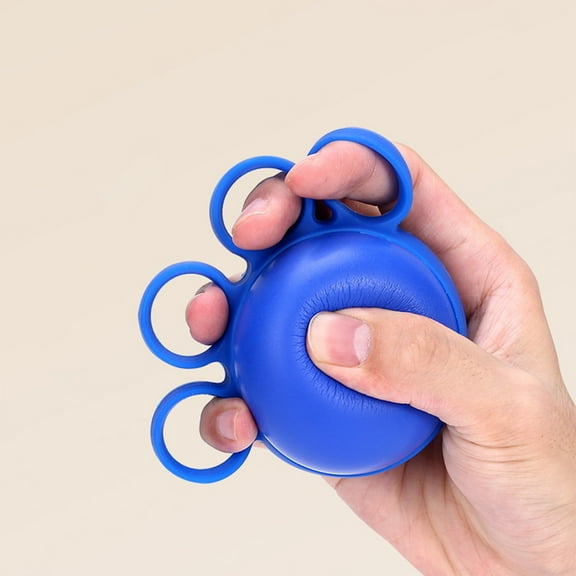 4-Finger Grip Strengthener Balls, Hand Exercise Stress Relief Grippers, Silicone Polyurethane Grip Balls for Finger Rehabilitation, Strength Training, Stress Relief