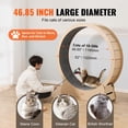 thumbnail image 4 of VEVOR Roue d'Exercice en Bois pour Chat 52 Pouces Grande Roue de Tapis Roulant pour Chats d'Intérieur, 4 of 9