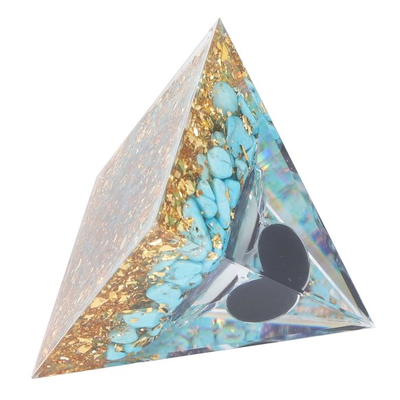 Orgone Pyramid, Pyramid Energy Healing Harmonious Pairing Beautifully Handcrafted Increases Mental Growth For Decor