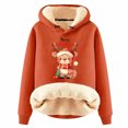 thumbnail image 1 of WEAIXIMIUNG Sweat à Capuche pour Femmes Imprimé Vintage de Noël à Manches Longues, 1 of 4